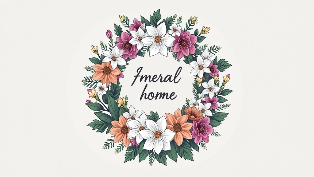 21플라워 근조화환 종류 (illustration 스타일)